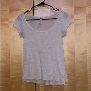 Light gray t-shirt blouse